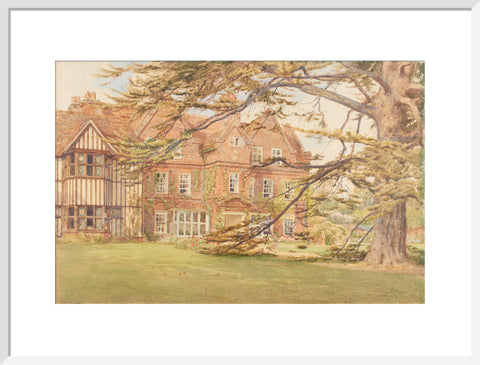 Cedar House, Hillingdon, 1902 (Art print, Large, White)