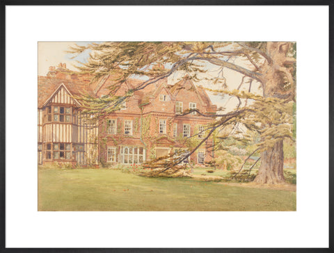 Cedar House, Hillingdon, 1902 (Art print, Extra large, Black)