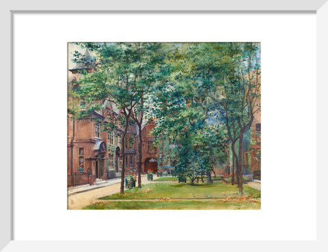 Amen Court, between 1888 and 1920 (Art print, Small, White)