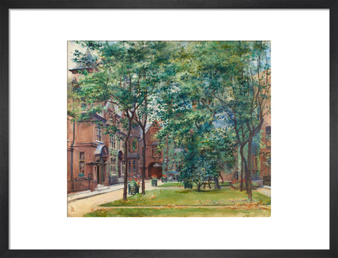 Amen Court, between 1888 and 1920 (Art print, Medium, Black)
