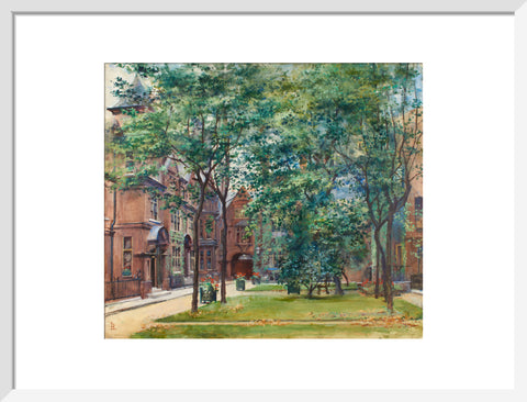 Amen Court, between 1888 and 1920 (Art print, Medium, White)