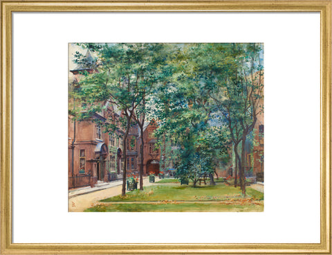 Amen Court, between 1888 and 1920 (Art print, Medium, Gold)