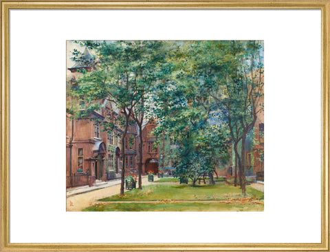 Amen Court, between 1888 and 1920 (Art print, Large, Gold)