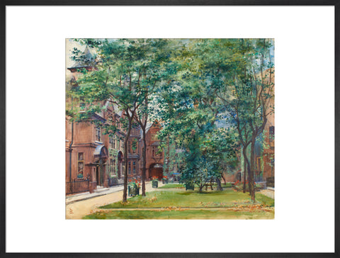 Amen Court, between 1888 and 1920 (Art print, Extra large, Black)