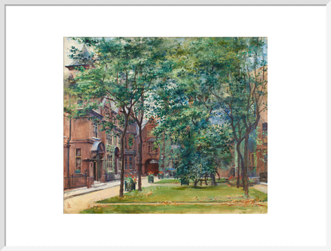 Amen Court, between 1888 and 1920 (Art print, Extra large, White)