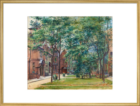 Amen Court, between 1888 and 1920 (Art print, Extra large, Gold)