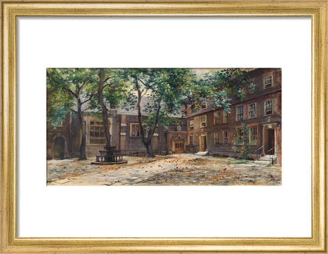 Staple Inn, between 1888-1919 (Art print, Small, Gold)