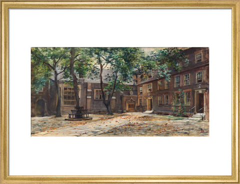 Staple Inn, between 1888-1919 (Art print, Medium, Gold)