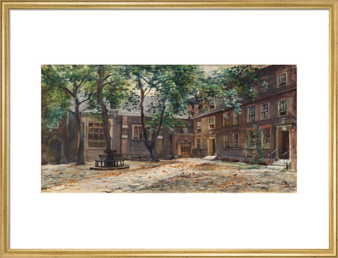 Staple Inn, between 1888-1919 (Art print, Large, Gold)