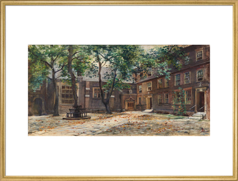 Staple Inn, between 1888-1919 (Art print, Extra large, Gold)