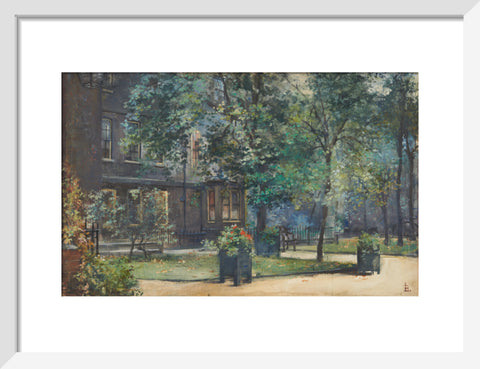 Amen Court, between 1888 and 1919 (Art print, Small, White)