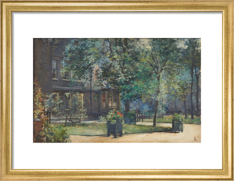 Amen Court, between 1888 and 1919 (Art print, Small, Gold)