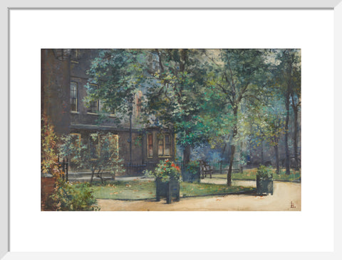 Amen Court, between 1888 and 1919 (Art print, Medium, White)