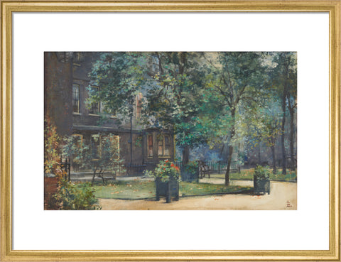 Amen Court, between 1888 and 1919 (Art print, Medium, Gold)