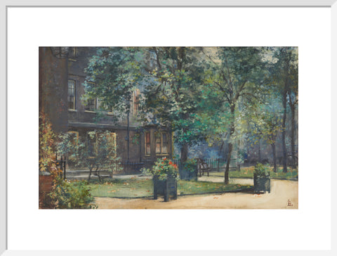 Amen Court, between 1888 and 1919 (Art print, Large, White)