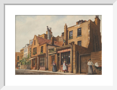 Cheyne Walk, Chelsea, 1906 (Art print, Small, White)