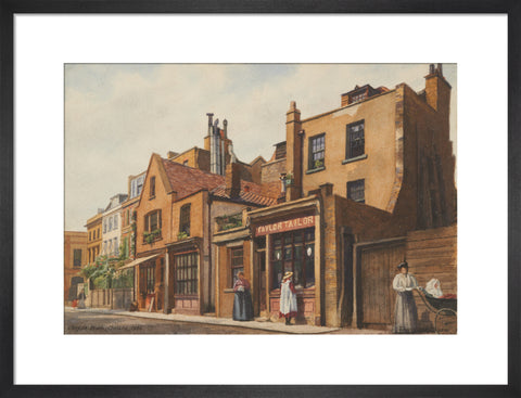 Cheyne Walk, Chelsea, 1906 (Art print, Medium, Black)