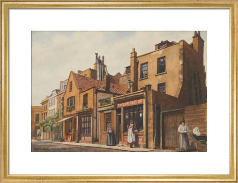 Cheyne Walk, Chelsea, 1906 (Art print, Medium, Gold)