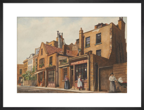 Cheyne Walk, Chelsea, 1906 (Art print, Large, Black)