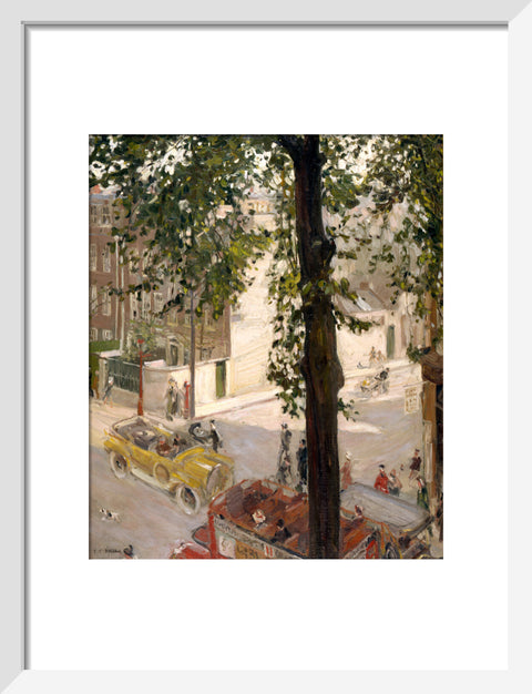 A Street Scene in Chelsea, 1907 (Art print, Small, White)