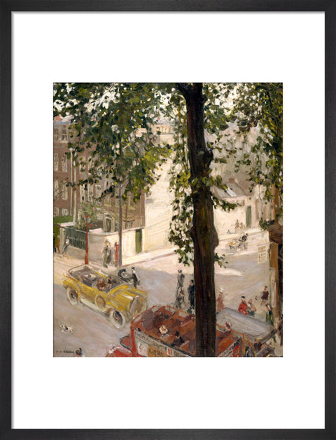 A Street Scene in Chelsea, 1907 (Art print, Medium, Black)