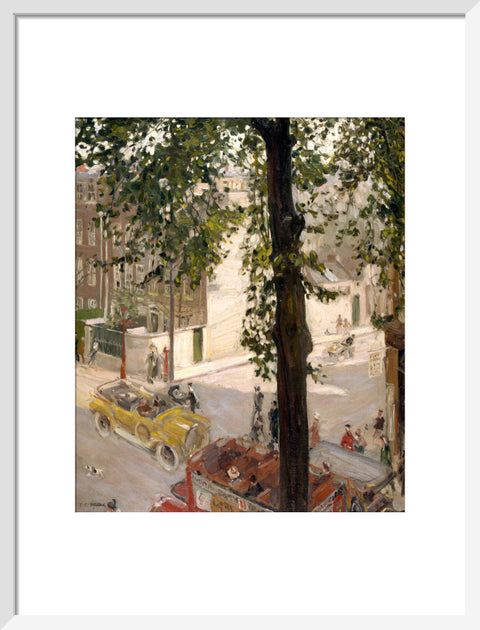 A Street Scene in Chelsea, 1907 (Art print, Medium, White)
