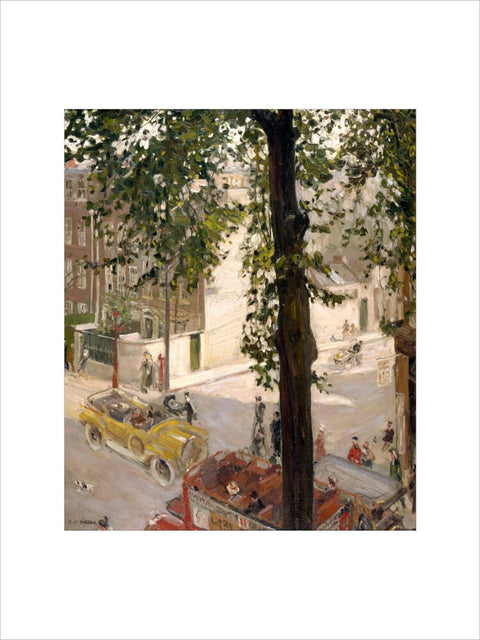 A Street Scene in Chelsea, 1907 (Art print, Large, unframed)