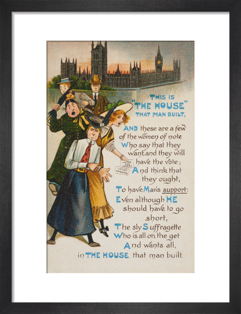 This Is The House That Man Built (Art print, Small, Black)