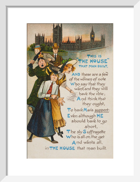 This Is The House That Man Built (Art print, Small, White)