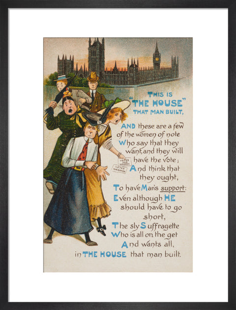 This Is The House That Man Built (Art print, Medium, Black)