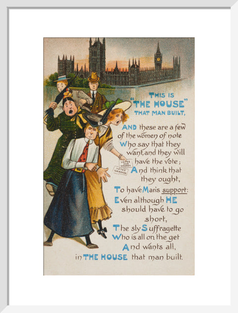 This Is The House That Man Built (Art print, Medium, White)