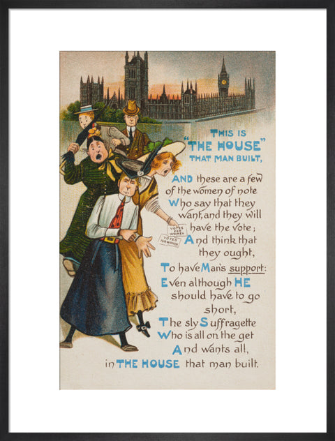 This Is The House That Man Built (Art print, Large, Black)