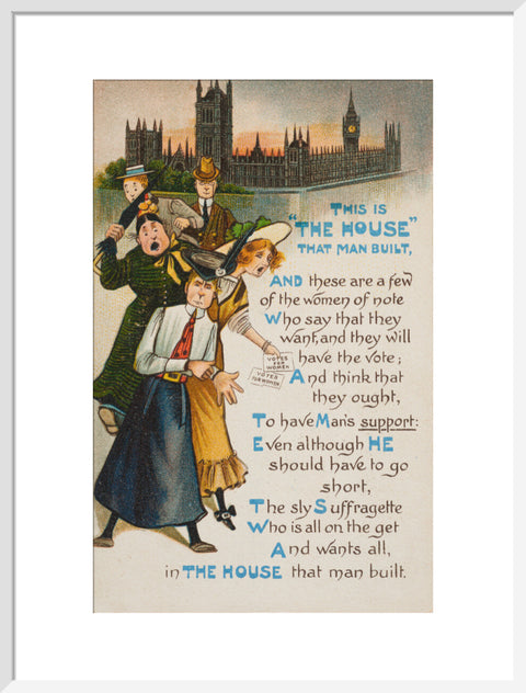 This Is The House That Man Built (Art print, Large, White)