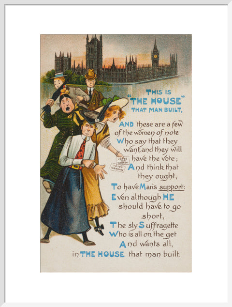 This Is The House That Man Built (Art print, Extra large, White)