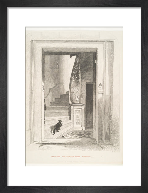 Staircase Southampton House Holborn (Art print, Small, Black)