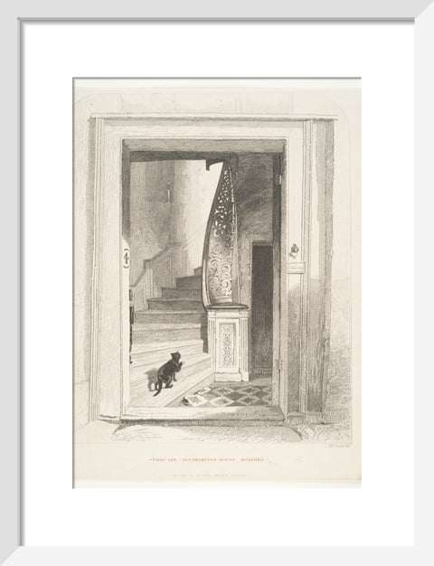 Staircase Southampton House Holborn (Art print, Small, White)