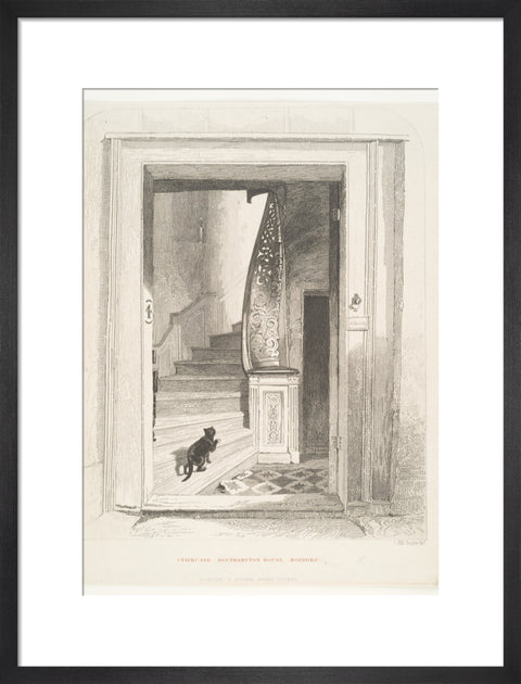 Staircase Southampton House Holborn (Art print, Medium, Black)