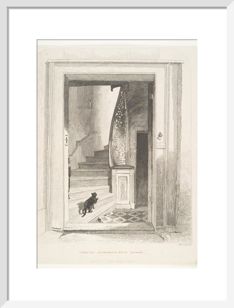 Staircase Southampton House Holborn (Art print, Medium, White)