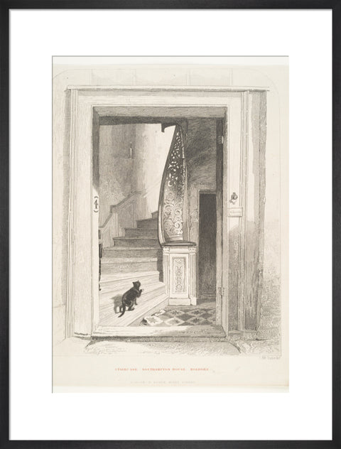 Staircase Southampton House Holborn (Art print, Large, Black)
