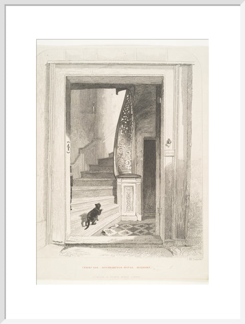 Staircase Southampton House Holborn (Art print, Extra large, White)