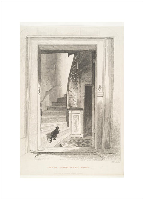 Staircase Southampton House Holborn (Art print, Small, unframed)