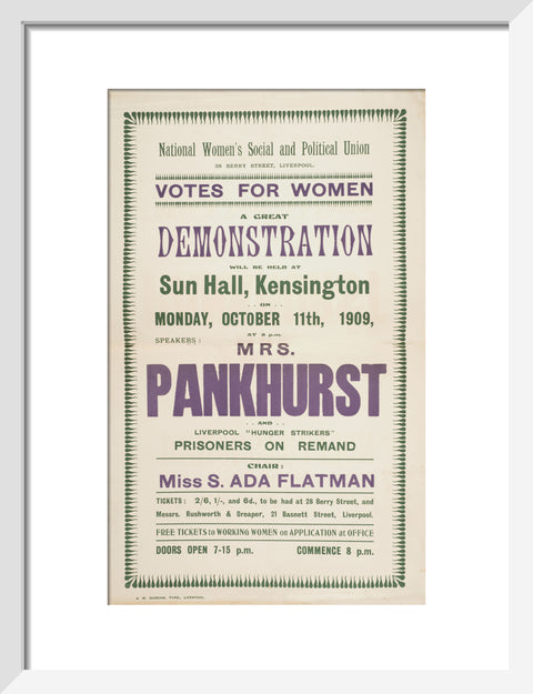 Suffrage Records scrapbook 1908-1910