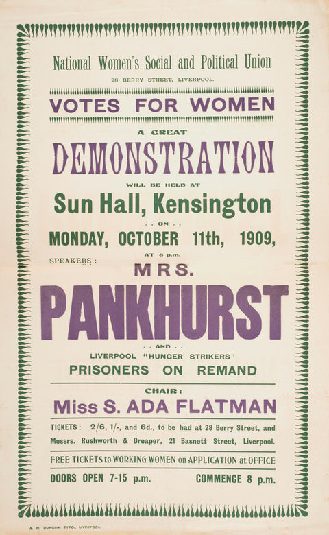 Suffrage Records scrapbook 1908-1910