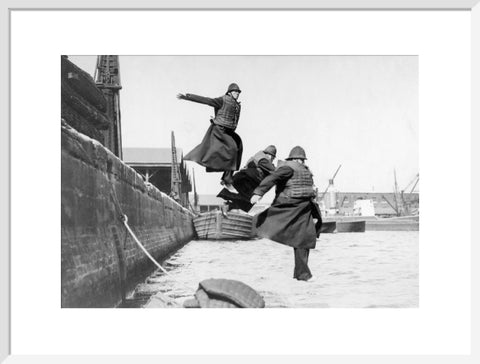 PLA policemen testing life-jackets c. 1930