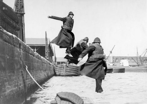 PLA policemen testing life-jackets c. 1930