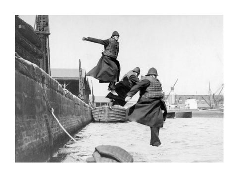 PLA policemen testing life-jackets c. 1930