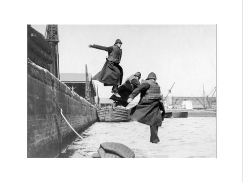 PLA policemen testing life-jackets c. 1930