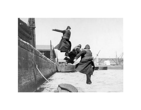 PLA policemen testing life-jackets c. 1930