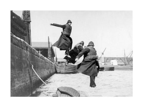 PLA policemen testing life-jackets c. 1930