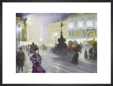 Piccadilly Circus at Night 1893